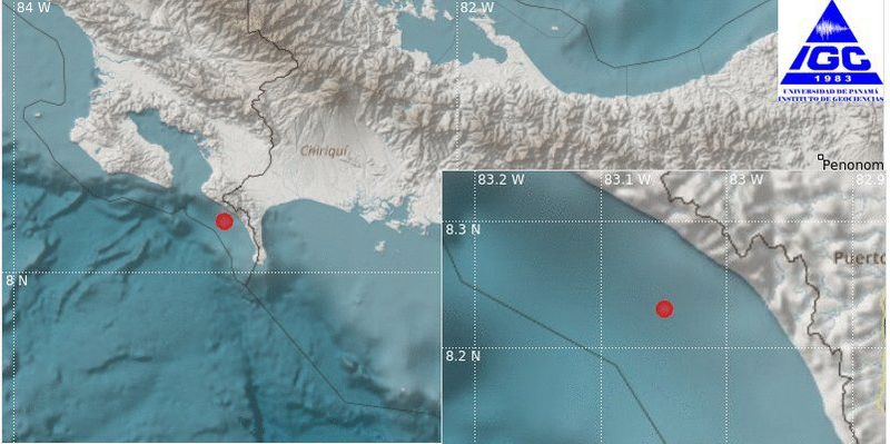 5.8 magnitude earthquake in Puerto Armuelles 