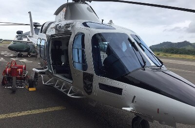 Helicopter ambulance arrives in Panama