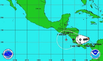 Tropical depression or storm possible for Panama