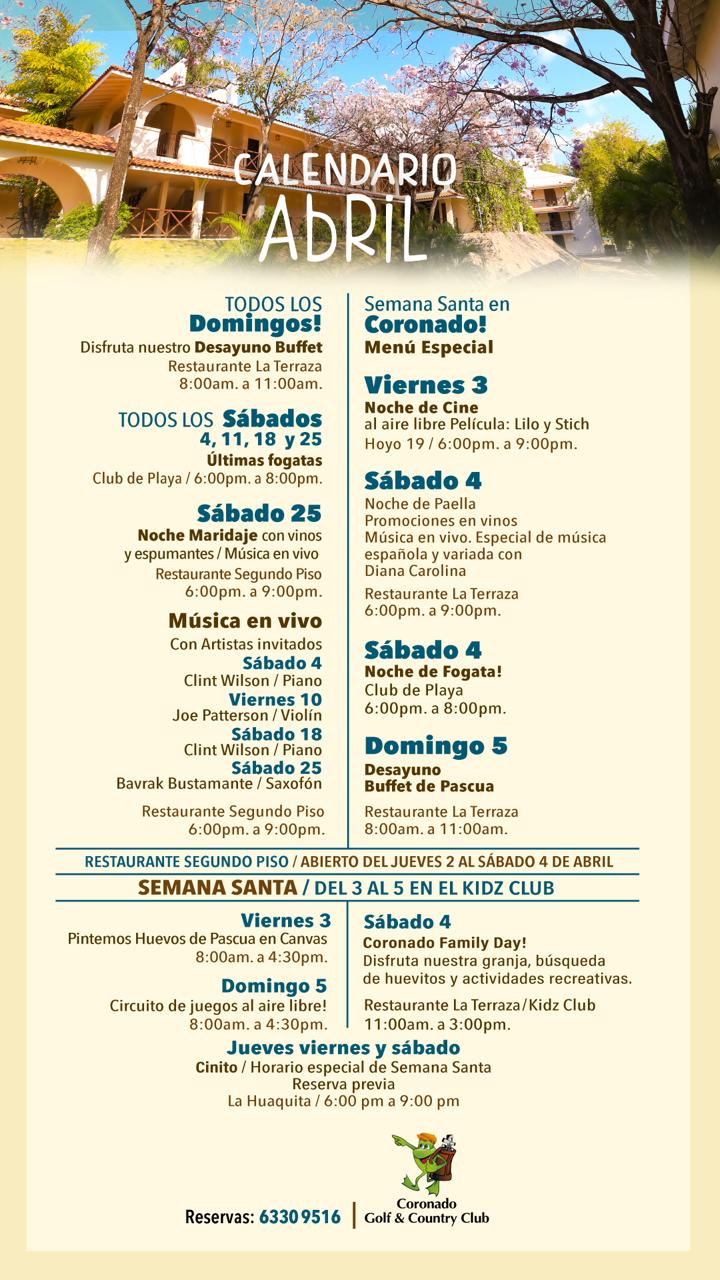 April Events in Coronado