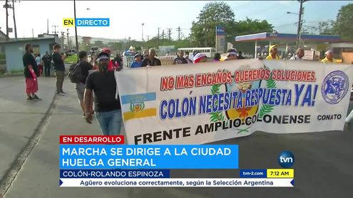 Day of protest in Colon