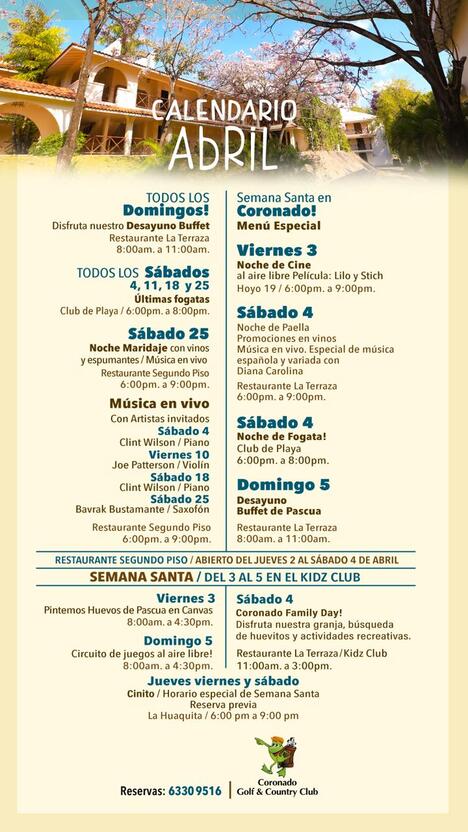 April Events in Coronado