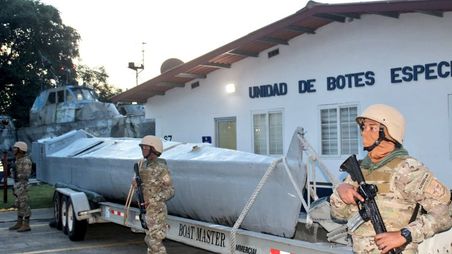 Submarine seized in Capira
