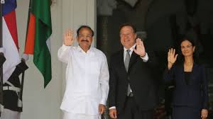 Varela meets Vice President of India
