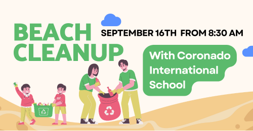 Join Coronado International School in a beach Cleanup